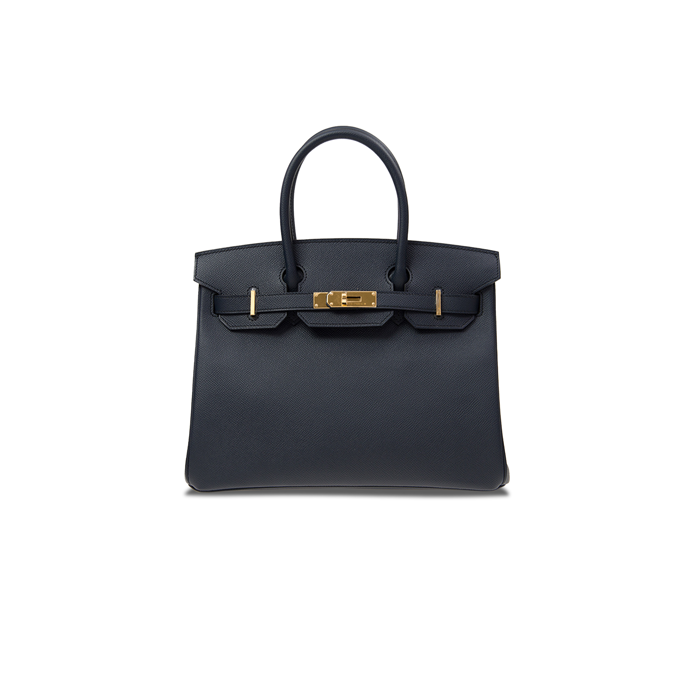 HERMES BIRKIN 35 DARK BLUE LINING WITH RED GOLD BUCKLE BK3075EPGP (35*28*18cm)